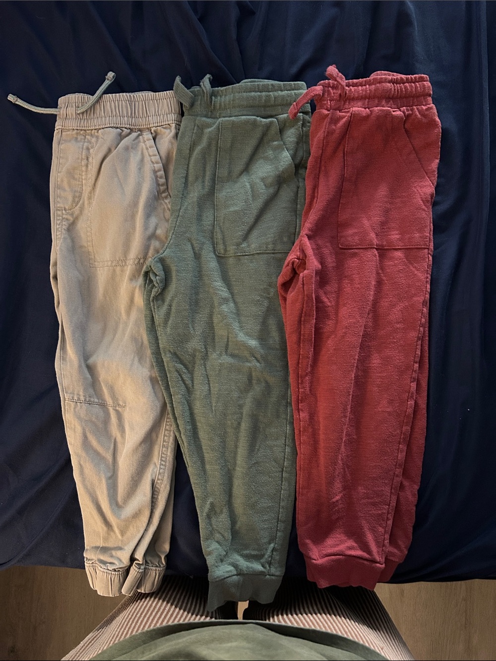 Garanimals Kids Jogger Pants in Cream, Green & Red